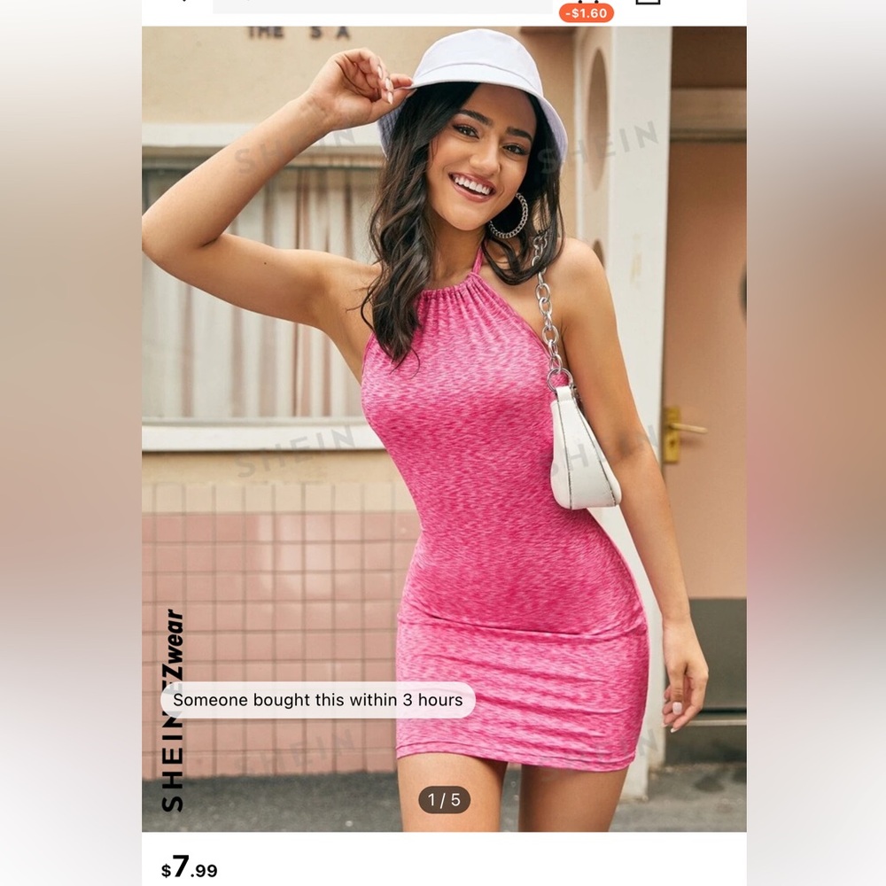 NWOT pink dress